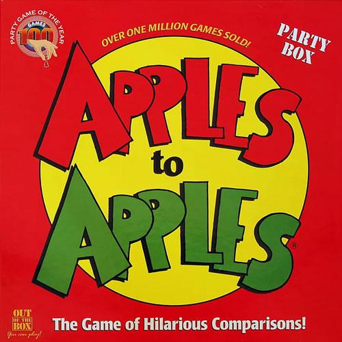 1 game (441 red apple cards, 63 green apple cards) : color, cardboard ; in container 16 x 10 x 6 cm + game rules (1 folded sheet ; 13 cm)