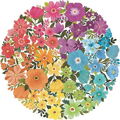 Soothe your soul piecing together a radiant rainbow of "Flowers" in this blooming bouquet! 