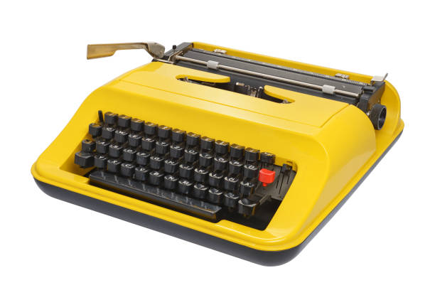 Yellow typewriter