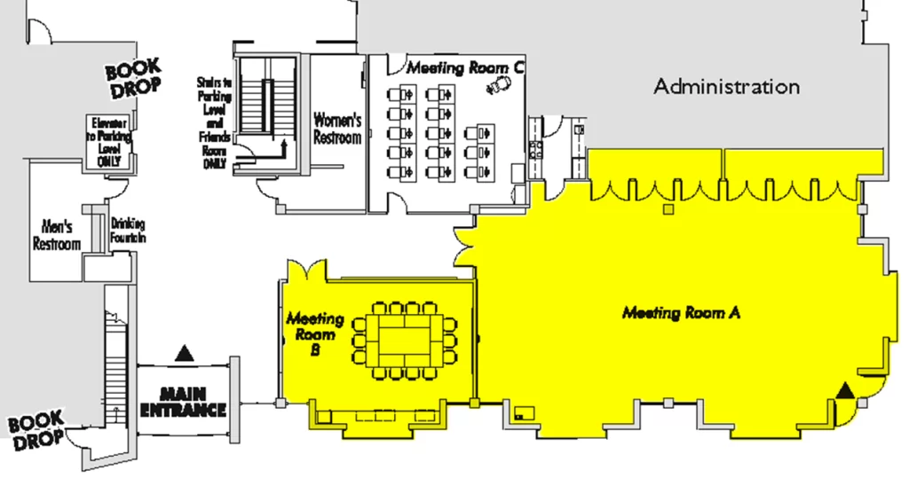 Map of meeting rooms