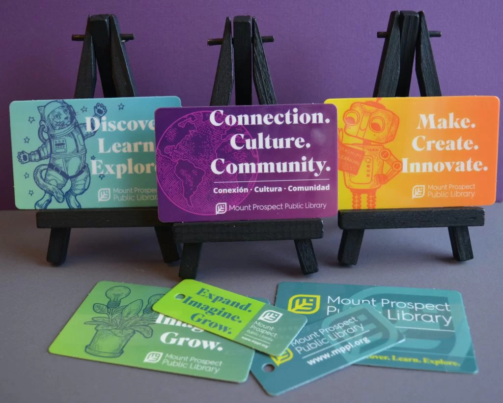 Various library card designs