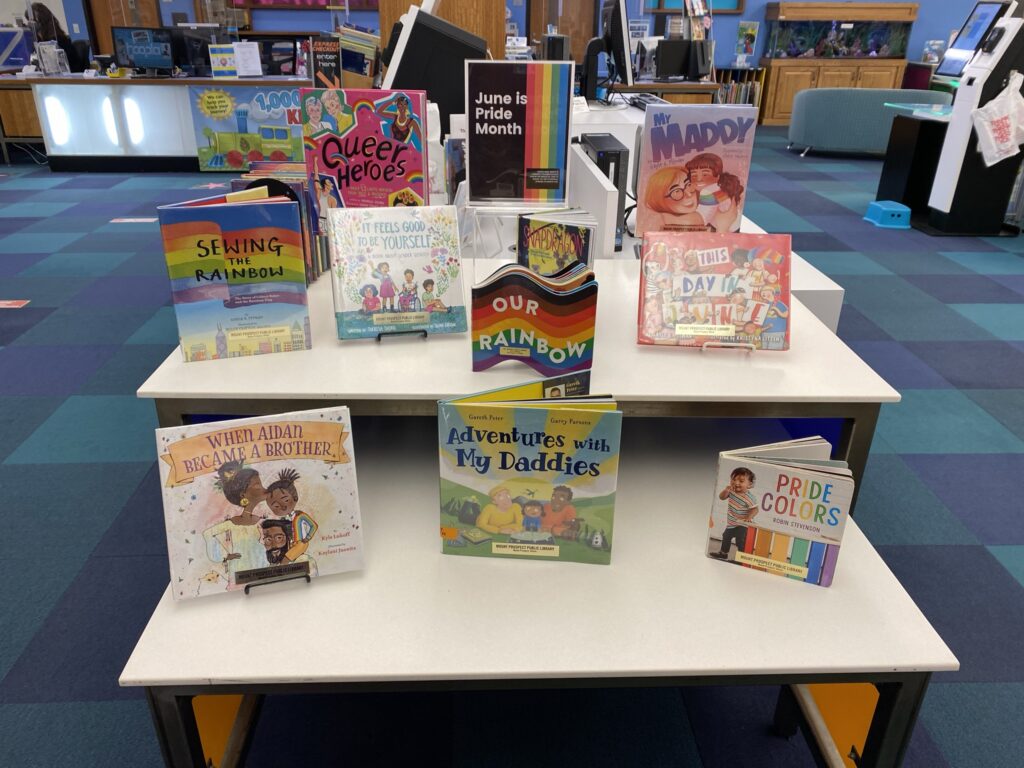 June is Pride month youth book display