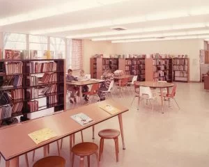 Library children's area, 1962.