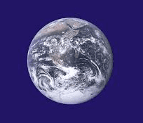 shot of earth from space