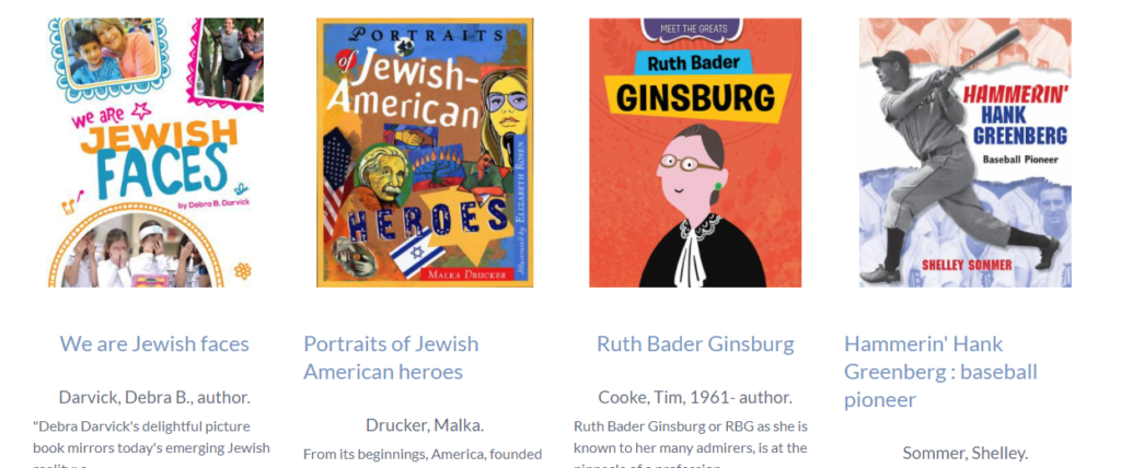 Jewish-American heritage books