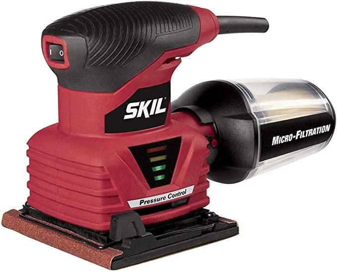 The SKIL Sheet Palm Sander is the perfect tool for faster stock removal and smooth results when you