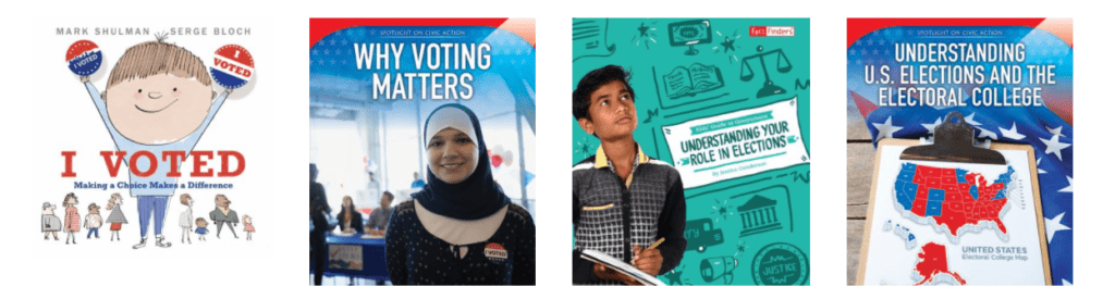 children's voting books collage