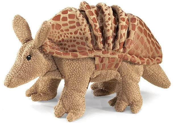 A photo of Armadillo puppet