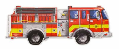 A photo of Giant fire truck 24 piece floor puzzle