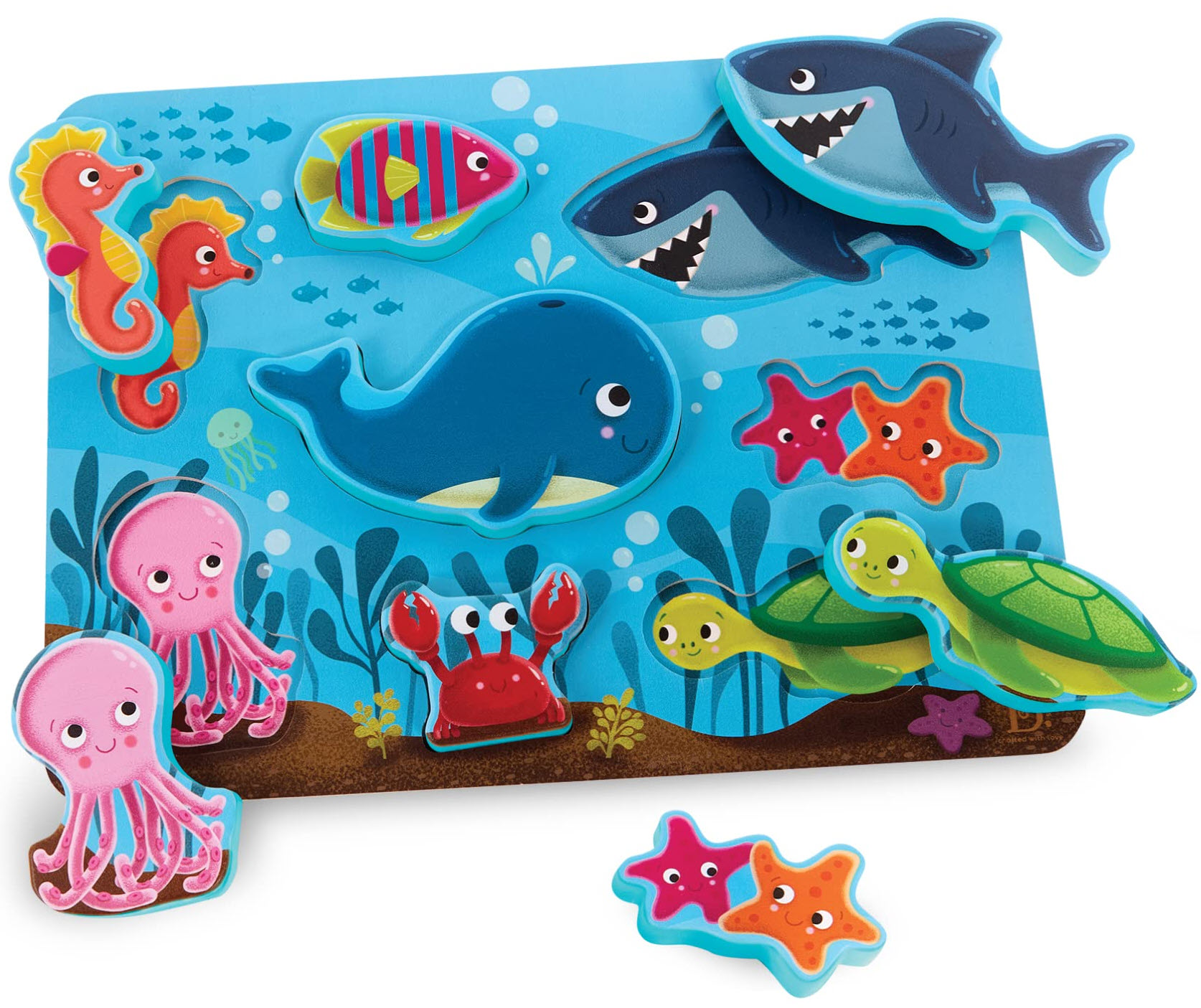 A photo of Sea creatures chunky puzzle