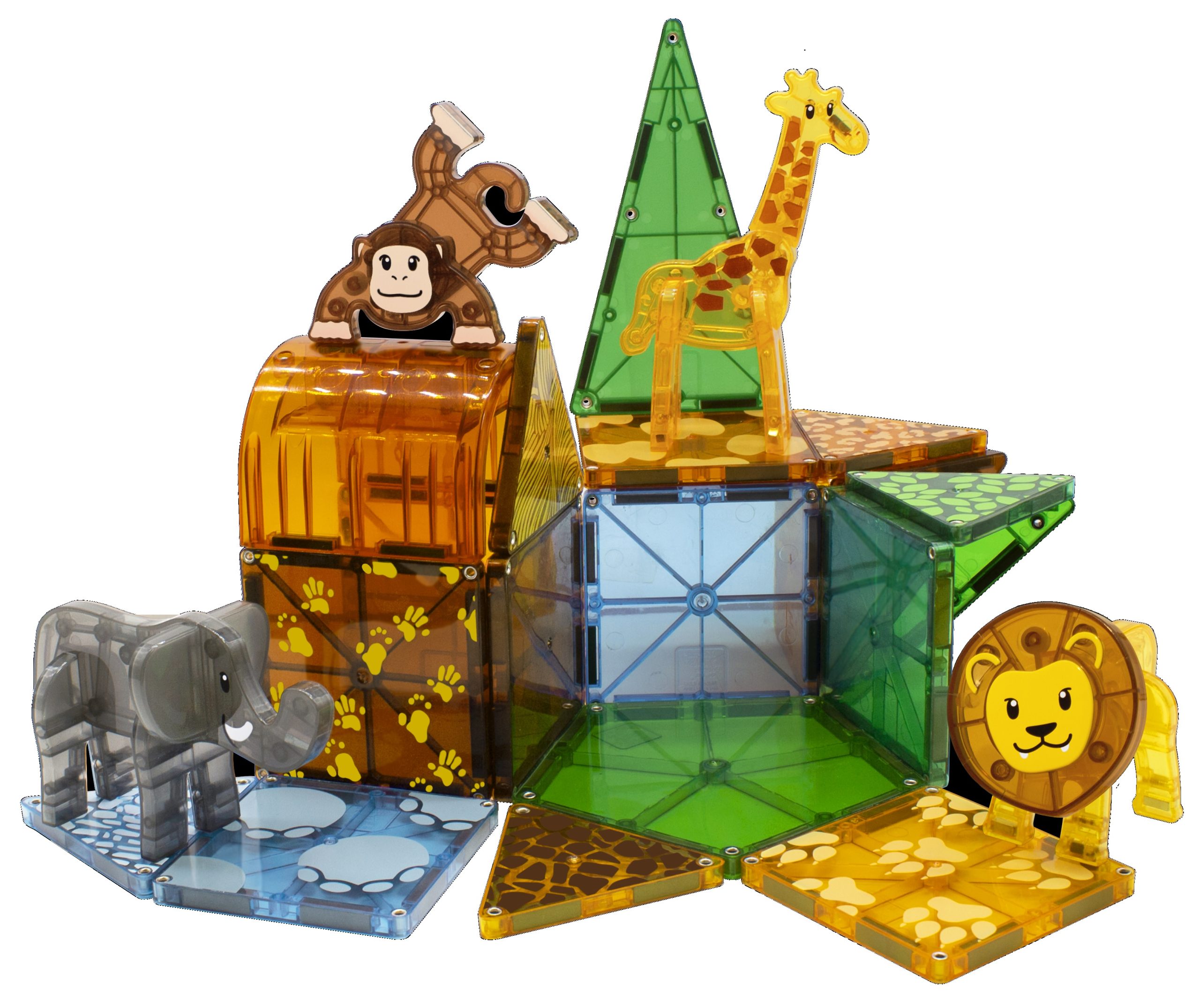 A photo of MAGNA-TILES Safari Animals